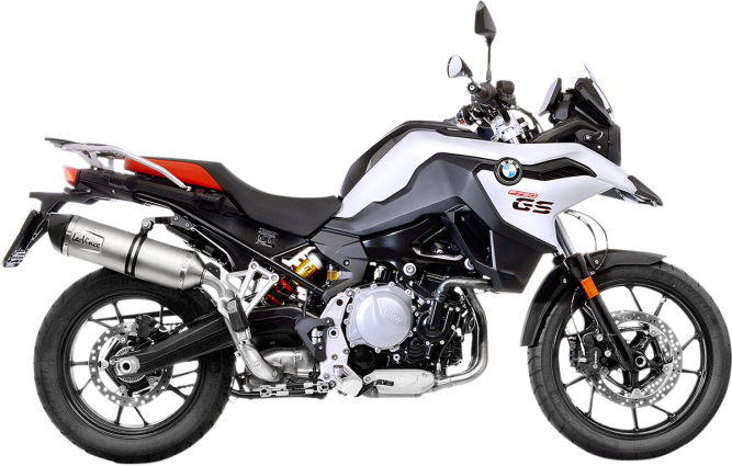  F850GS　 LeoVince レオビンチ スリップオンマフラー Leo Vince Stainless Steel Slip-on Exhaust: BMW F850GS, F750GS