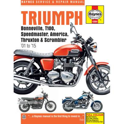 Triumph Haynesサービスマニュアル 水冷ボンネビル等 Haynes Motorcycle Repair Manual: Triumph Bonneville, Scrambler