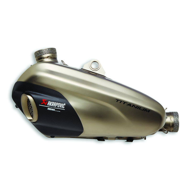 Akrapovic Titanium Slip-On Exhaust: Ducati Streetfighter V4/S