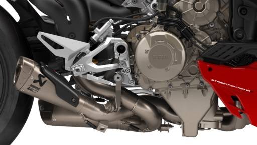 Akrapovic Titanium Racing Slip-On Exhaust: Ducati Streetfighter V4/S