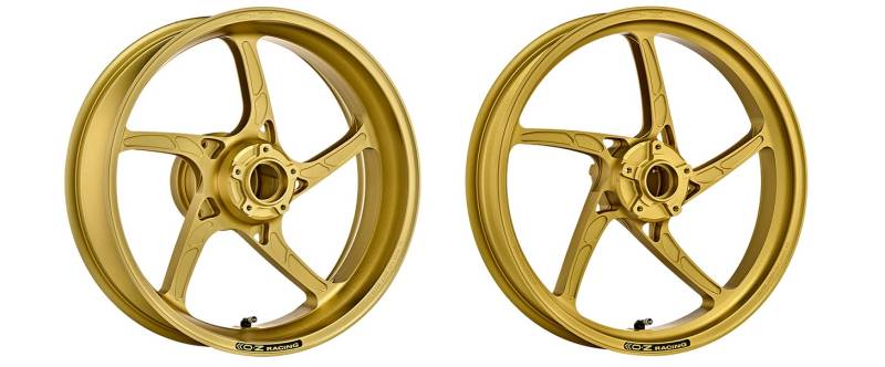 トライアンフ　ホイール前後　セット　17インチ OZ Motorbike Piega Forged Aluminum Wheel Set: Triumph Daytona 675