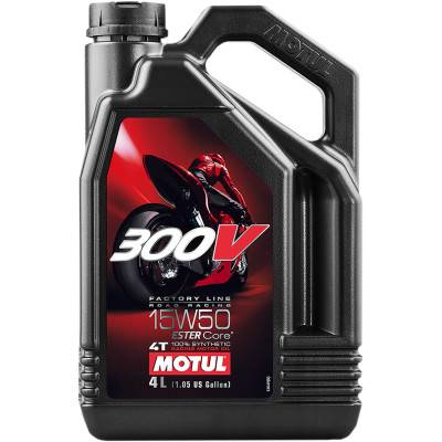 Motul 300V Factory Line Road Racing Synthetic 4T Oil 15W-50 4L