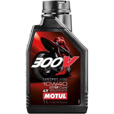 MOTUL 300V 10W-40 エンジンオイル 5本セット Motul 300V Factory Synthetic Ester Oil 10W40 1 L