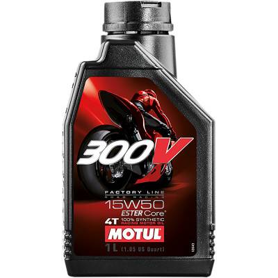 MOTUL 300V Factory Line 15W50 1L ×4 Motul 300V Factory Line Road Racing Synthetic 4T Engine Oil 15W50