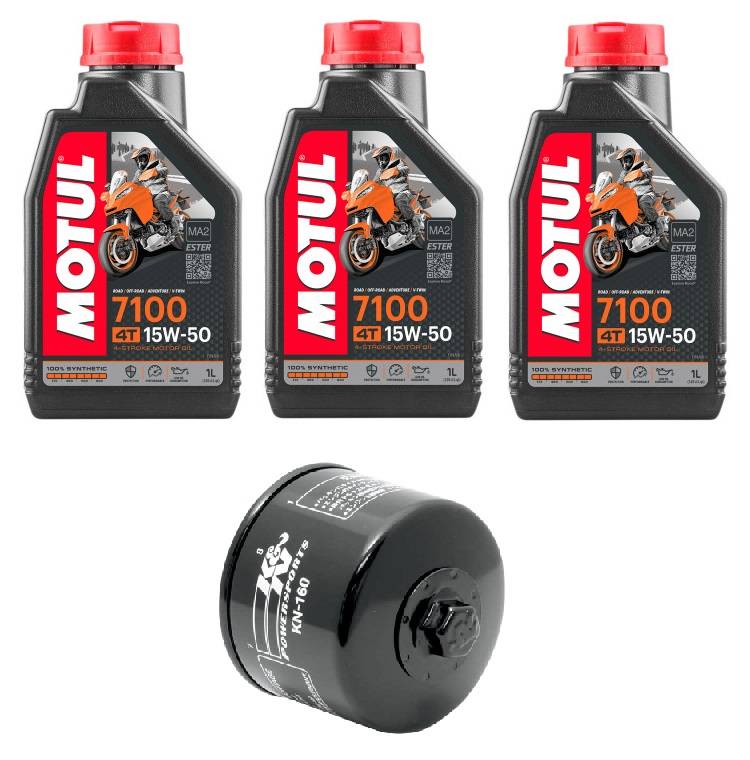 Motul 7100 Synthetic 15W50 Oil Change Kit BMW F800GS, F700GS
