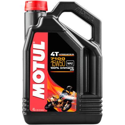 モチュール(Motul) 7100 4T 15W50 4L未開封 Motul 7100 Synthetic 4T Engine Oil 15W-50 4L