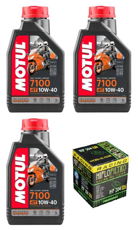 Motul 7100 4T 10W-40 Synthetic Oil 1 Liter (104091)