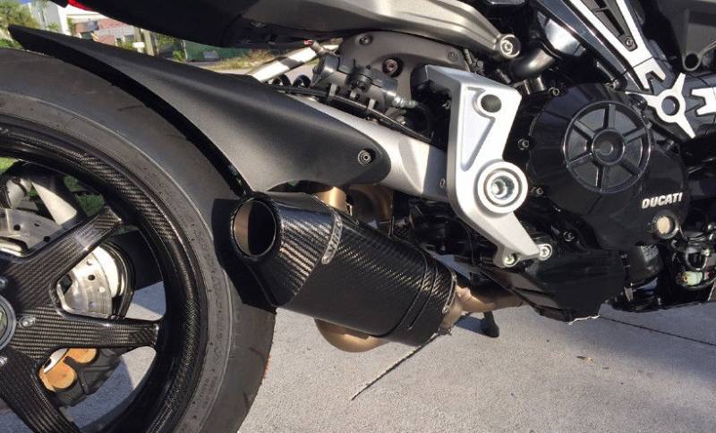 Shift-Tech Carbon Fiber Exhaust: Ducati X Diavel '16-'20