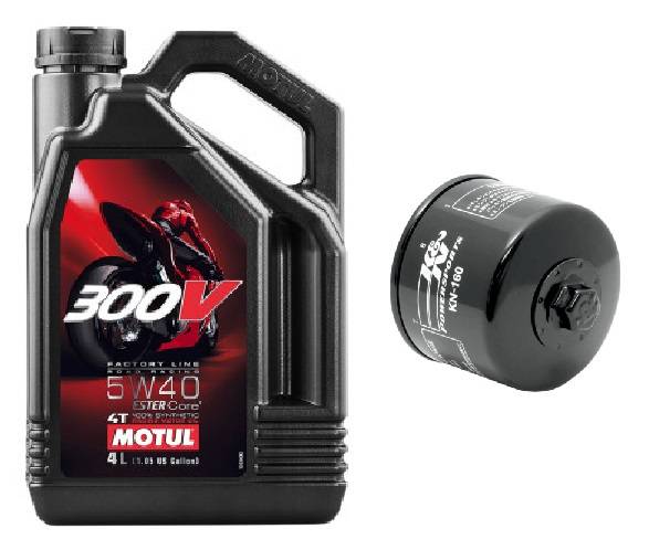 Motul 300V 5W-40 4T Oil Change Kit: BMW S1000RR '10-'19, S1000R
