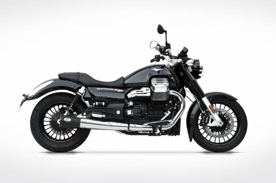 Zard Black Steel Slip-on Exhaust: Moto Guzzi California