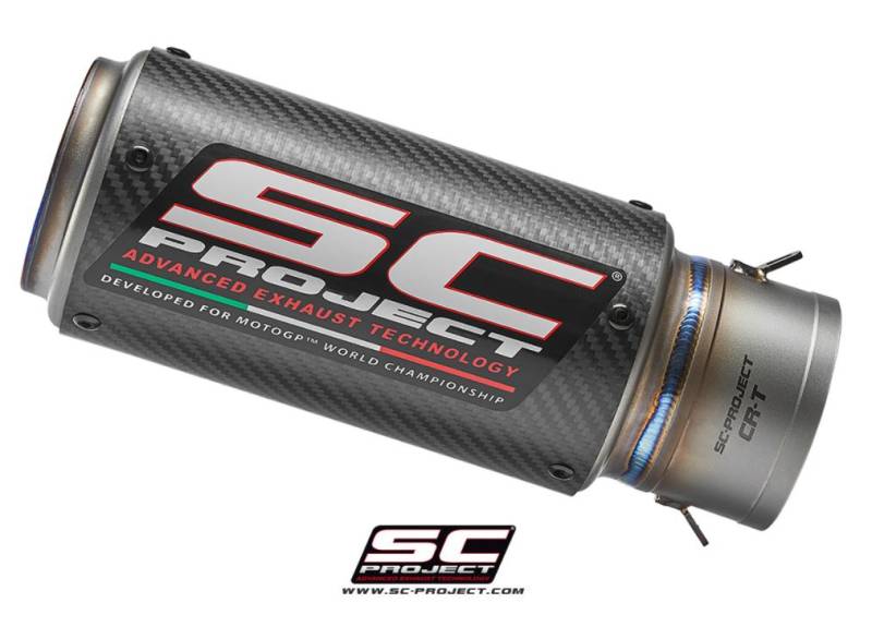 CR-T Exhaust Silencer for SC-Project 60mm Link Pipe