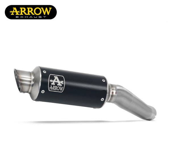 ARROW GP2 EXHAUST MUFFLER HOMOLOGATED IN BLACK STEEL: DUCATI