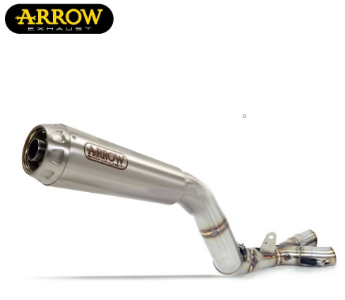 ARROW Marmitta Omologata Pro-Race Nichrom Dark Per Yamaha YZF R3 (15-18), MT-03 (16-), R25, Terminale Sottopancia