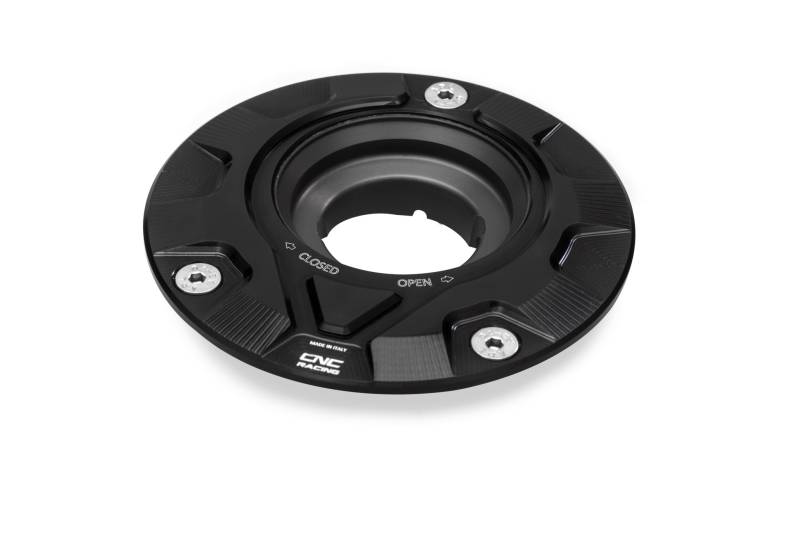 CNC Racing 'GEAR' Aluminum Gas Cap Flange for newer Ducati's MV's