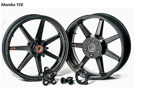 BST Mamba Tek 7 Spoke Carbon Fiber Front Wheel: Bimota DB5/DB6