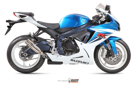 MIVV Exhaust Slip-On Double Gun Full Titanium Original Position