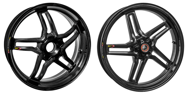 BST Rapid Tek Carbon Fiber 5 Split Spoke Wheel Set: Ducati