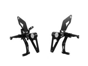 Ducabike - Ducabike Adjustable Rear Sets: Ducati S2R/S4R/S4RS [Fixed Pegs/ Alum Heel-guards]