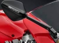RIZOMA - RIZOMA "Veloce L" Billet Mirrors With Turn Signals and Brackets: Ducati Panigale V4/S/R, V2