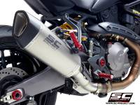SC Project - SC Project SC1-R Exhaust: Ducati Monster 1200/S/R '17+, 821 '18+