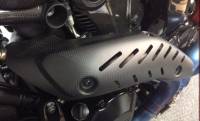 Shift-Tech - Shift-Tech Carbon Fiber Exhaust Guard: Ducati Monster 1200/S/R, 821 '14-'20