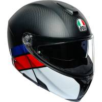 AGV - AGV SportModular Layer Helmet: Carbon/Red/Blue