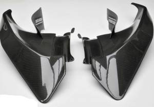 Shift-Tech - Shift-Tech Carbon Fiber Inner Fairing Air Extractor Set: Ducati Panigale V4/S