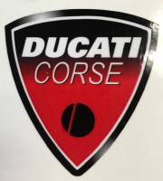 Stickers - Ducati Corse Sticker Black/Red