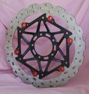 Braketech - BrakeTech 320mm/15mm offsets AXIS Cobra Stainless Steel Series: [Black Color Carrier] 848-1198, 749-999, S4R/S, Streetfighter/S, D16RR, Panigale series [Pair]