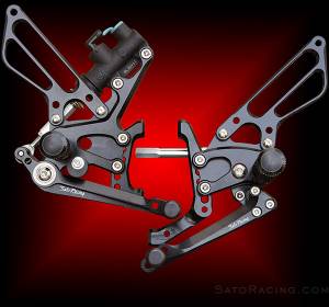 Sato Racing - Sato Racing Adjustable Billet Rearsets: Ducati Panigale 1299/1199/899/959       - Image 1