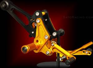 Sato Racing - Sato Racing Adjustable Billet Rearsets: Ducati Diavel - Image 1