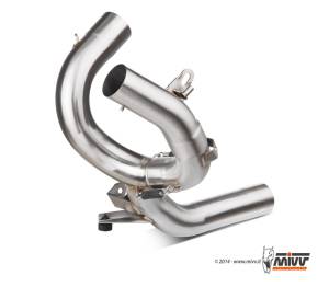 Mivv Exhaust - MIVV STAINLESS STEEL COLLECTOR [NO KAT]: Ducati Multistrada 1200 10-14 - Image 1