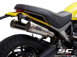 SC Project - SC Project Conical 70's Stainless Slip-On: Ducati Scrambler 1100 - Image 1