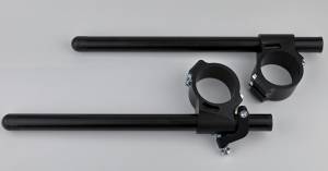 Woodcraft - WOODCRAFT 53mm Clip-Ons with Panigale V4S Damper Bracket and Extra Long Black Bars - Image 1