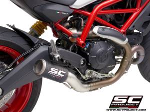 SC Project - SC Project CR-T Carbon Fiber Exhaust: Ducati Monster 797 - Image 1