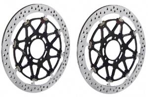 Brembo - BREMBO Pistabassa 320mm X 6.75mm Racing Rotors: [Pair] Panigale V4/V4R / Panigale 1199/1299 [Will require racing billet two piece or monoblock calipers] - Image 1