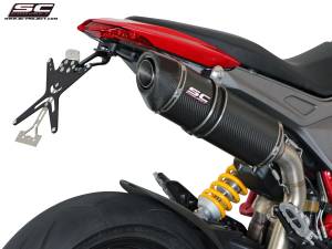 SC Project - SC Project Oval High Mount Exhaust: Ducati Hypermotard 821-939 - Image 1