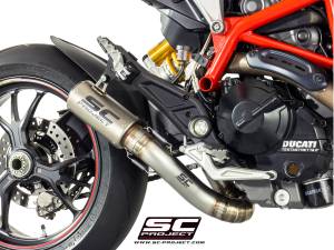 SC Project - SC Project CR-T Titanium Slip On Exhaust: Ducati Hypermotard 821-939 - Image 1