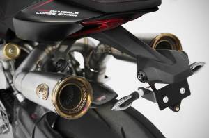 Zard - ZARD 2-1-2 Underseat Full Titanium Exhaust System With Gold Finish End-Caps: Ducati Panigale 1199 - Image 1