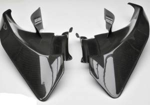 Shift-Tech - Shift-Tech Carbon Fiber Inner Fairing Air Extractor Set: Ducati Panigale V4/S - Image 1