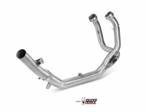 Mivv Exhaust - Mivv No-Kat Stainless Steel Pipe: Honda Africa Twin (16-19) - Image 1