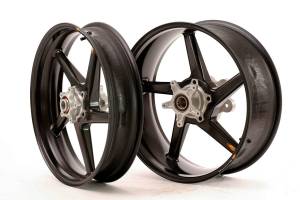 BST Wheels - BST Diamond TEK Carbon Fiber 5 Spoke Wheel Set [6.0" Rear] : Yamaha R1 '01-'14, FZ1 '07 - Image 1