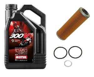 Motul - Motul 300V2 Factory Racing Synthetic Oil and Filter 10W-50: Ducati Panigale Series - Image 1