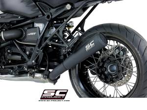 SC Project - SC Project 70's Style Black Conic Exhaust: BMW R nineT - Image 1