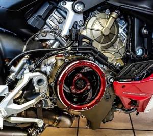 Ducabike - Ducabike Clear Wet Clutch Cover, Pressure Plate & Pressure Plate Ring: Ducati Streetfighter V4/S - Image 1