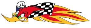 Tracks of the World - Nicky Hayden Woody woodpecker logo Sticker [Left Side] "Very High Quality" - Image 1
