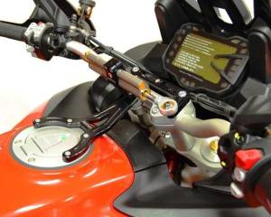 Ducabike - Ducabike/Ohlins Steering Damper Kit [Gold Long Bracket Only]: Ducati Multistrada 1200 '15-'17 - Image 1
