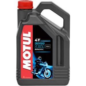 Motul - Motul 3000 Mineral 4T Engine Oil: 20W-50 1 US Gallon - Image 1