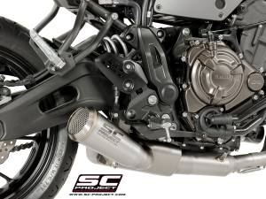 SC Project - SC Project Conic 70's Style Full Exhaust [With Kat]: Yamaha XSR700 - Image 1