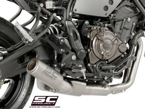 SC Project - SC Project CR-T Slip-on Exhaust [With Cat]: Yamaha XSR700 - Image 1